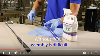 How to Assemble Grips with P-80 Temporary Rubber Lubricants