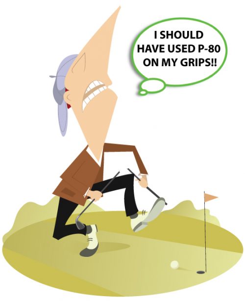frustrated golfer